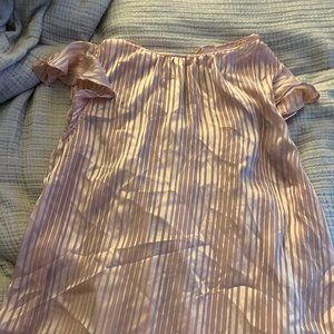 Blush Sheer Blouse with built in tank top- Size S